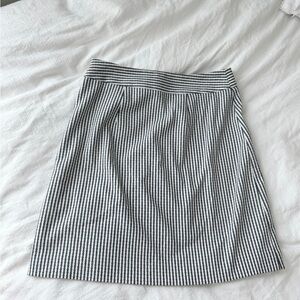 Ann Taylor Black and White Striped Skirt